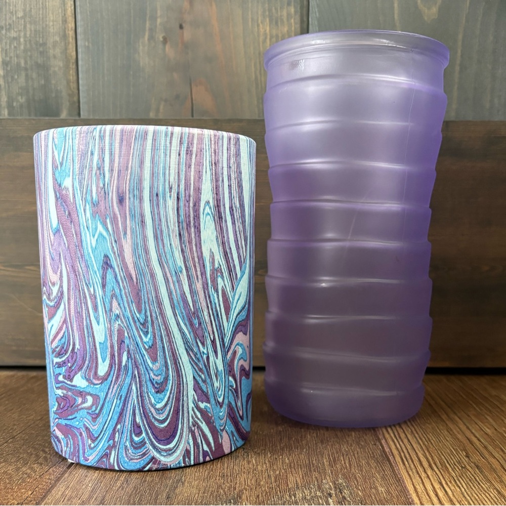 Purple Vase/Planter Set